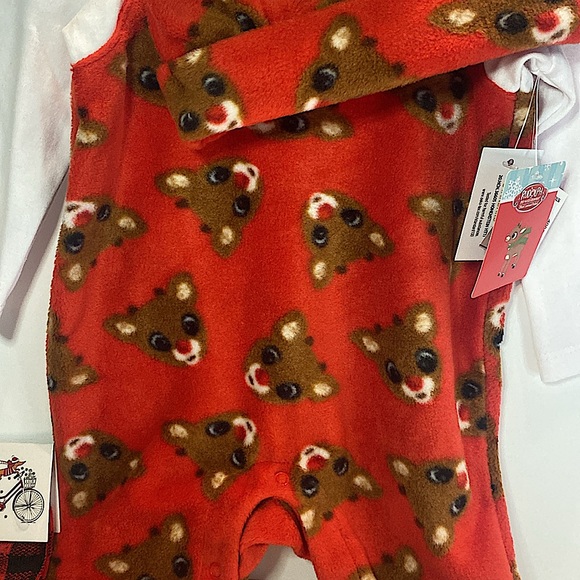 NEW RUDOLPH RED NOSED REINDEER 2 PIECE SET 6 MONTHS SUPER SOFT - Picture 5 of 12